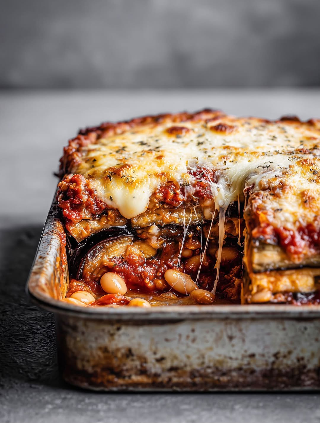 White Bean & Aubergine Bake